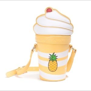 New Cakeworthy Disney Dole Whip Pineapple purse